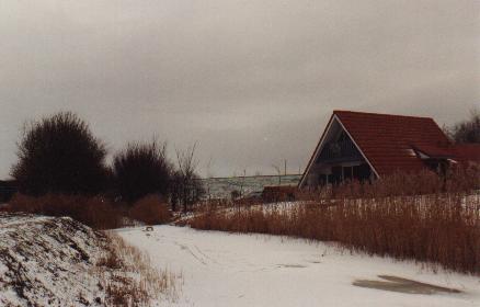 Winter in Oostmahorn am Ferienhaus