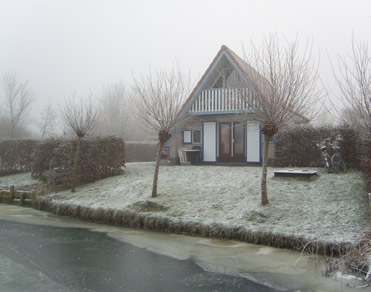 Ferienhaus im Winter