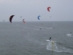 kitesurfer auf der nordsee